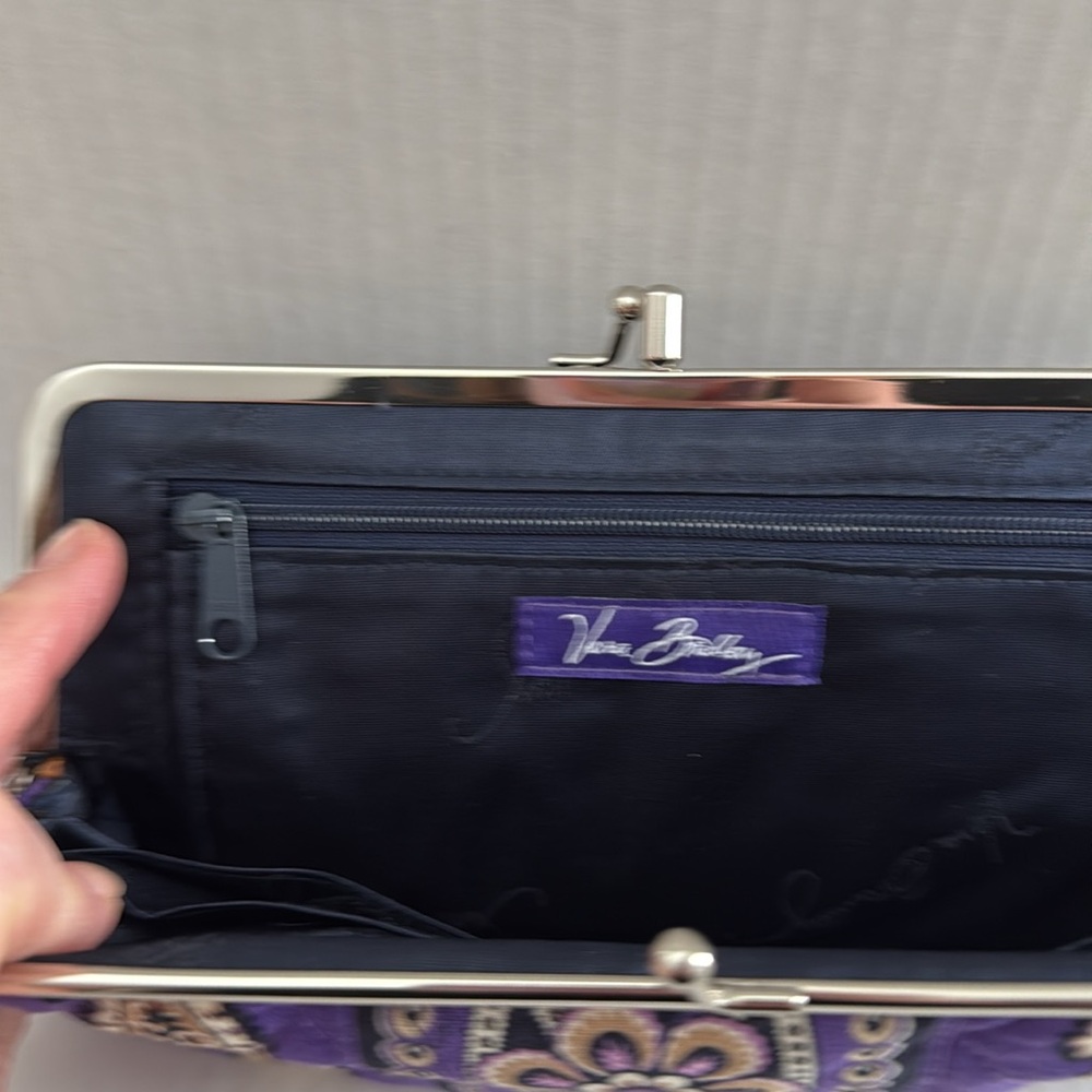 Vera Bradley 
Double Kiss-lock Clutch 
Simply Violet - Picture 7 of 7